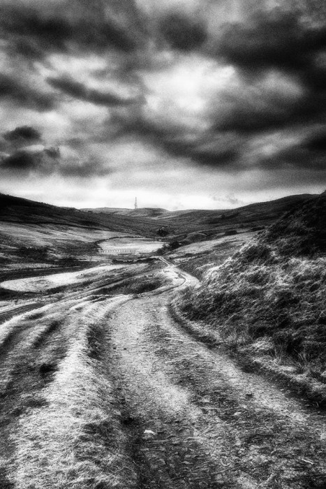 Ogden near Milnrow. Conversion with Nik Color Efex using the Infrared and Grain filters. Captured with a Sony RX10
