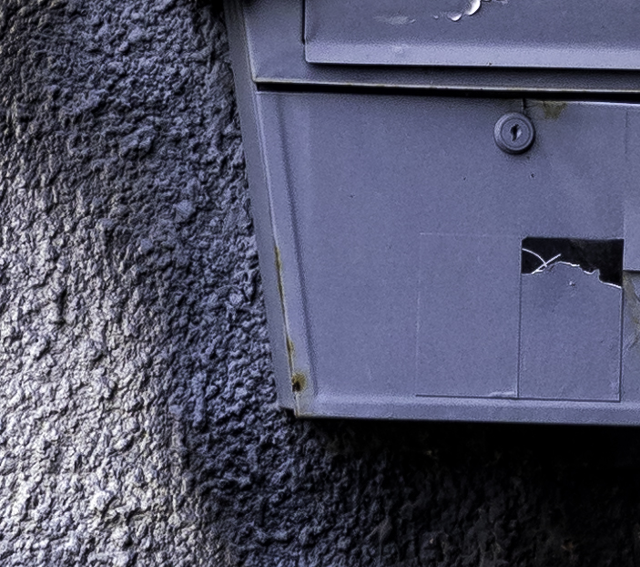 Panasonic GM1 at 100%. ISO200 with similar processing in Nik to the EM5 sample. Notice also the different colour handling of the two systems. I need to profile both of these cameras.