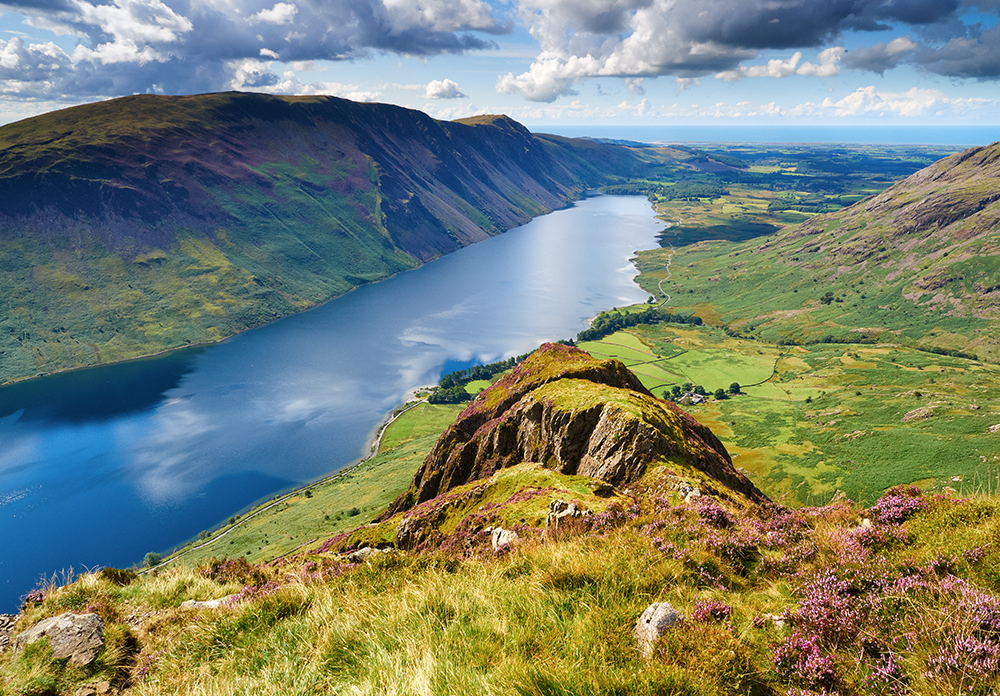 View from the leading edge at the top of Yewbarrow