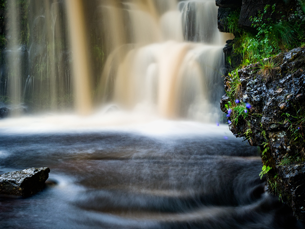 Waterfall at Keld in the Yorkshire Dales. Olympus EM5, ISO200, f/4.5, 13". Lee Little Stopper filter for the long exposure.