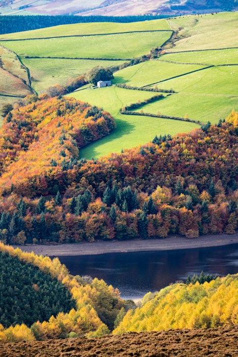View above Derwent Reservoir in the Peak District. The long focal length used for this image created a lot of haze which the new Dehaze feature in Lightroom removed. Sony RX10, ISO80, f/4.5, 1/125".