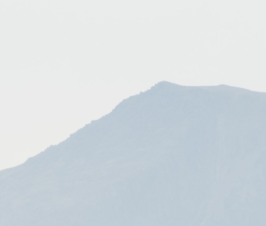 Distant hills - in focus