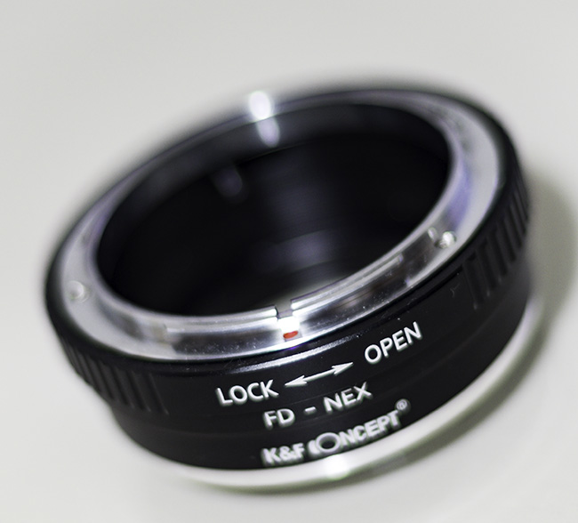 K&F Concept adapter to couple the Canon FD lenses to the Sony A7r. The image was captured using a 50mm Canon FD lens mounted on an Olympus EM5 using a K&F Concept adapter.