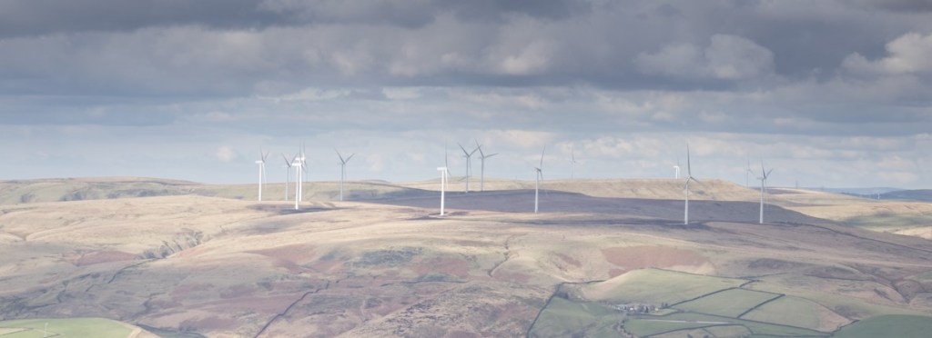 Starting image of the wind farm prior to any adjustment