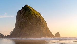 Haystack Rock, Canon Beach, Oregon. Sony A7R with Canon 24-70 lens.