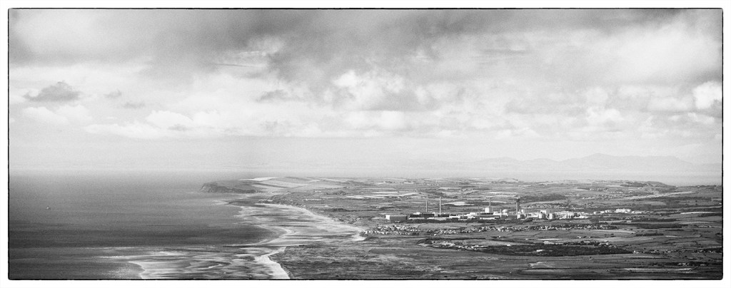 Seascale Nuclear Power Station. Olympus EM5, Panasonic 45-150. Three image stitch with post processing in Nik Silver Efex.