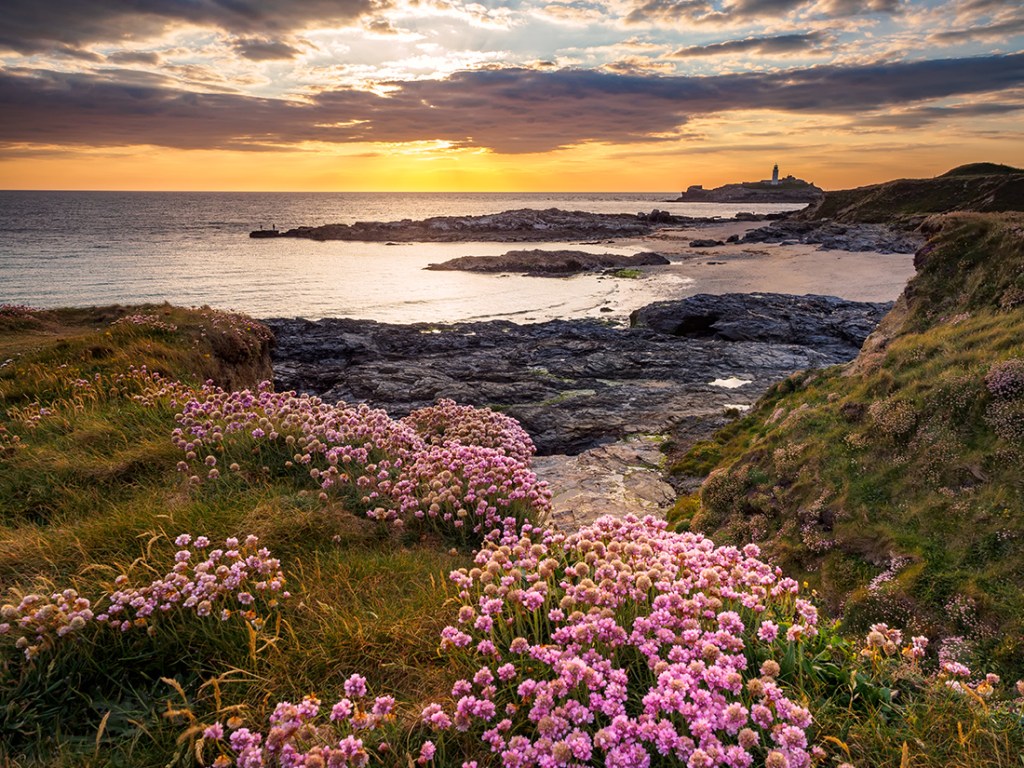 The beach at Godrevy, Cornwall. Olympus EM5, 12-40 lens + 0.9 ND Graduated Filter