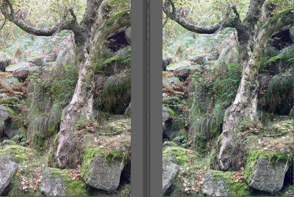 Side by side comparison. Affinity is on the left and Iridient on the right.