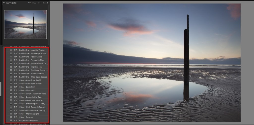 Starting image prior to adjustment