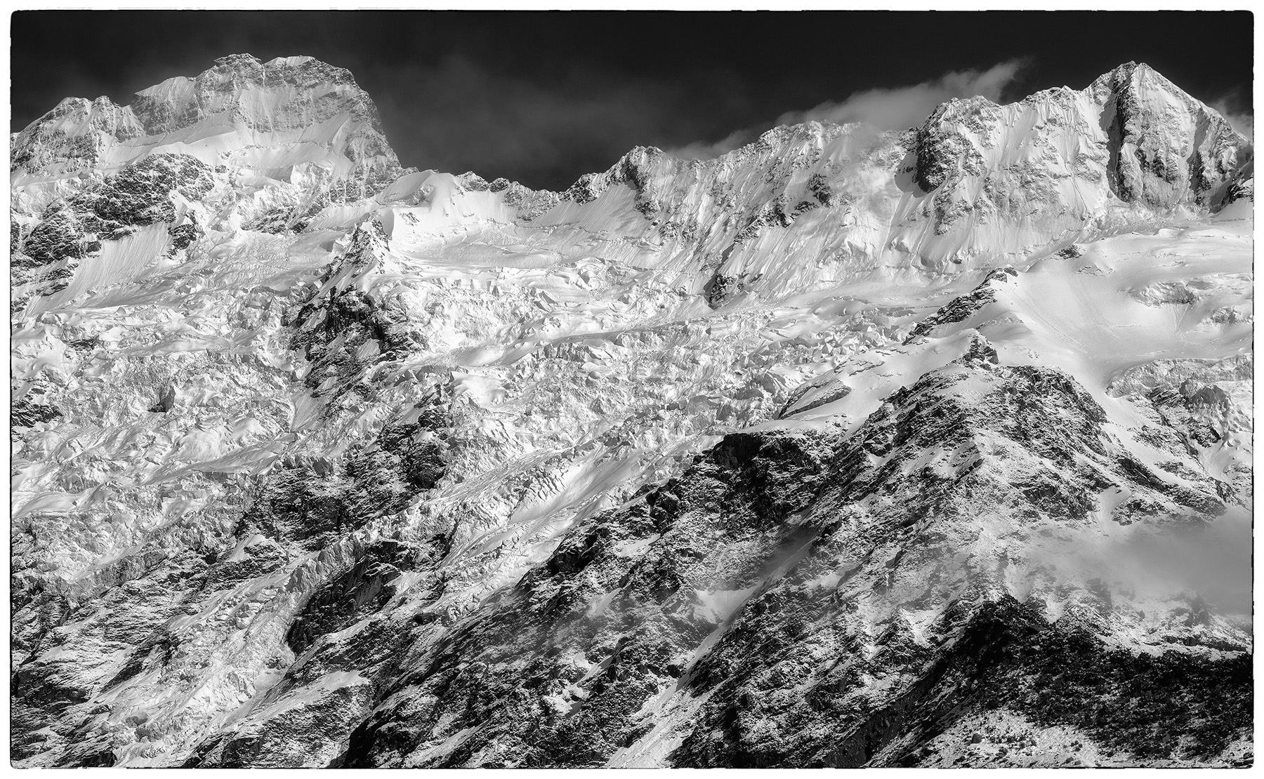 Mount Sefton from the Hooker Valley trail, New Zealand