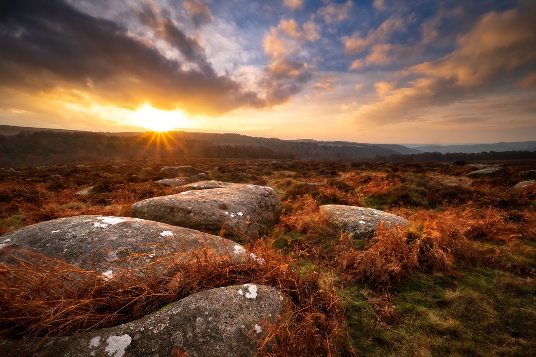 Lawrence Field sunrise, The Peak District