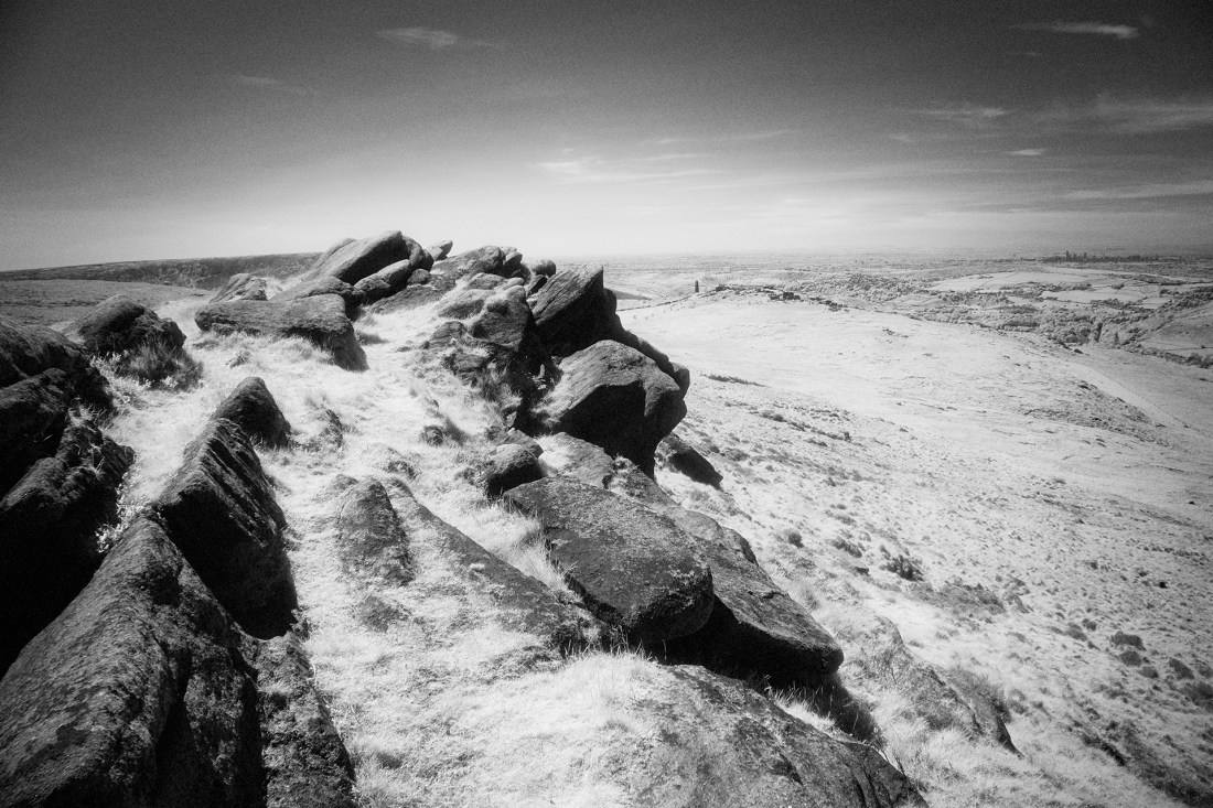The Moors above Saddleworth in Infrared, Fuji X-T2