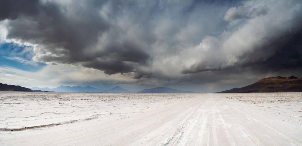 Salt Road and Storm, Bolivia