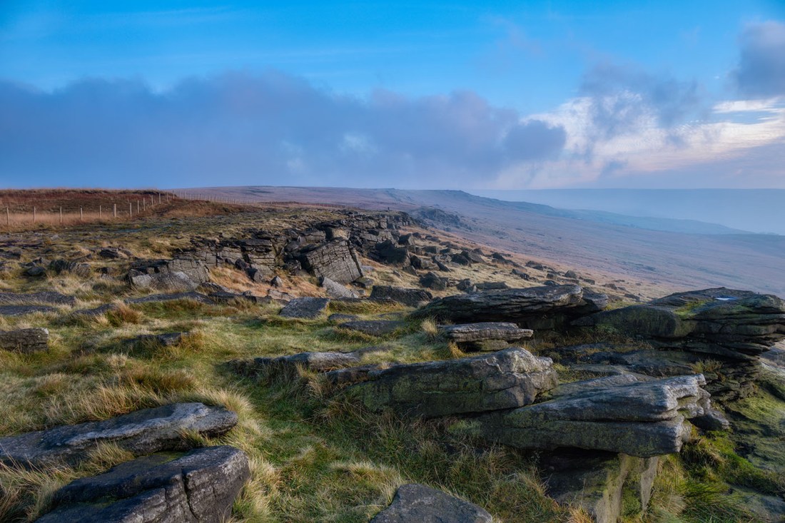 Fog and mist forming on the Pennine Way. Fuji XT3 with Fuji 18-135 lens