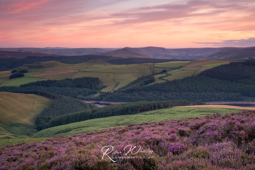Derwent Edge sunset in the Peak District